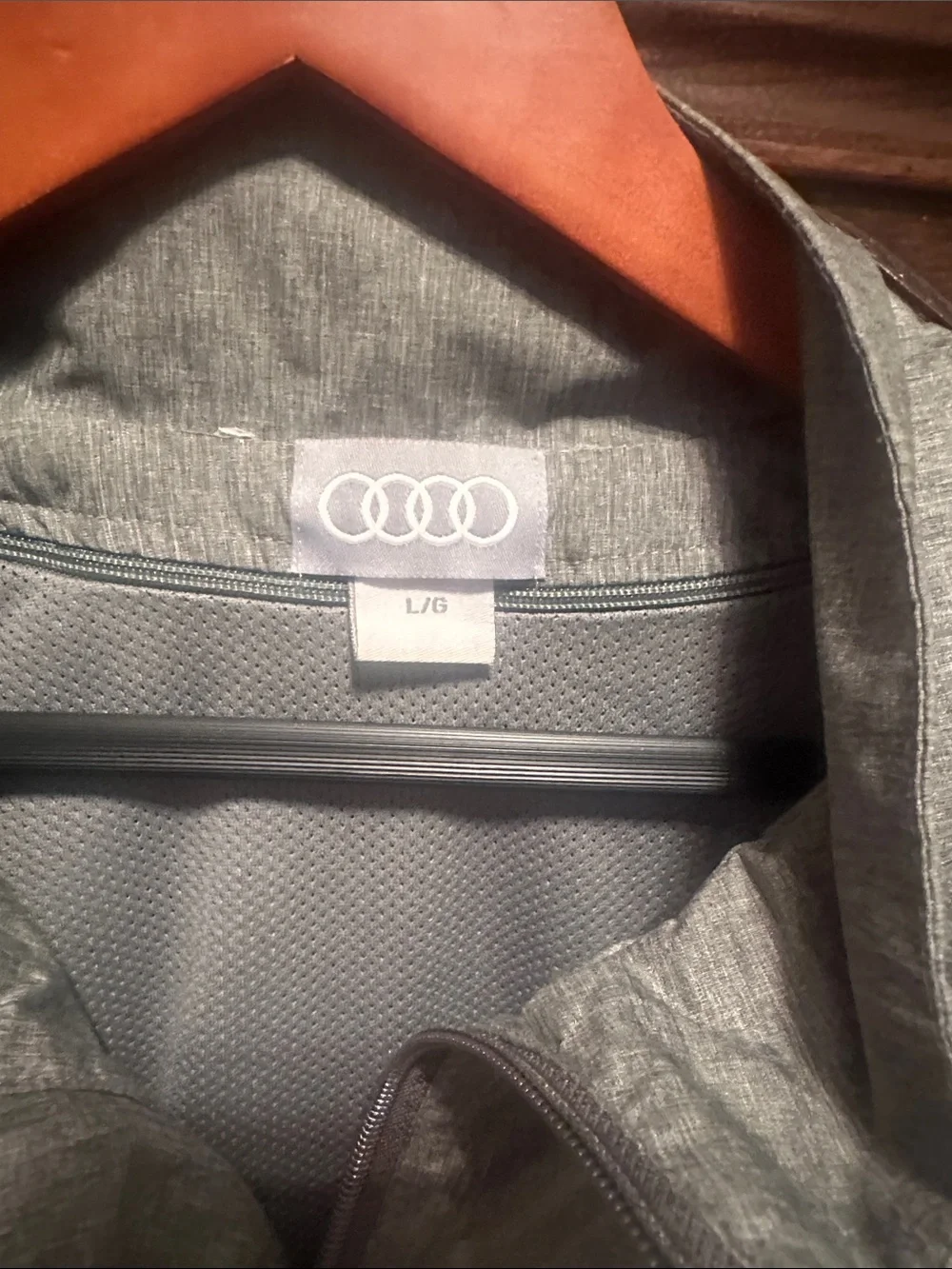 Lightweight Grey Performance Jacket with Zip Pockets